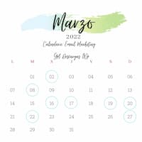 Calendario de Marketing Marzo 2022