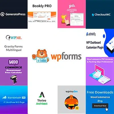Collage de logos de plugins y herramientas de WordPress para maquetación y ecommerce, Maquetador Etiquetas (NO BORRAR)