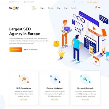 Seofy Digital Marketing WordPress Theme