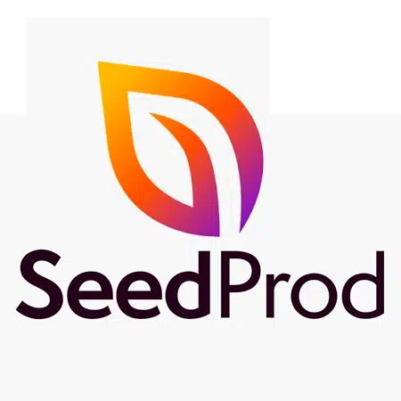 Logotipo de SeedProd en degradado con texto, SeedProd Coming Soon Pro WordPress Plugin