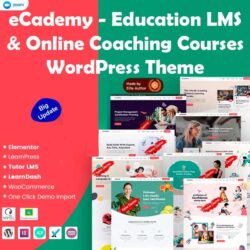eCademy Education LMS Online Coaching Courses WordPress Theme