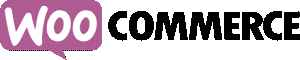 Logo de WooCommerce con la palabra Woo en un recuadro morado y Commerce en negro, relacionado con Actualizacion