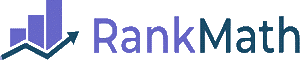 Logotipo de Rank Math con gráfico ascendente, relacionado con Actualizacion